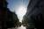 Rue à contre jour
